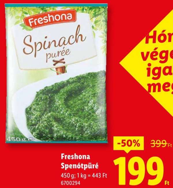 Freshona Spenótpüré
