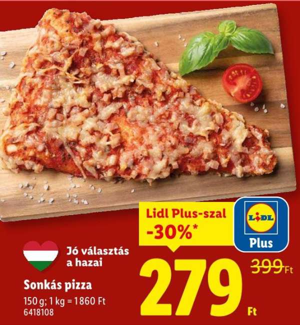 Sonkás pizza