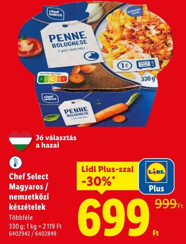 Chef Select Magyaros nemzetközi készételek