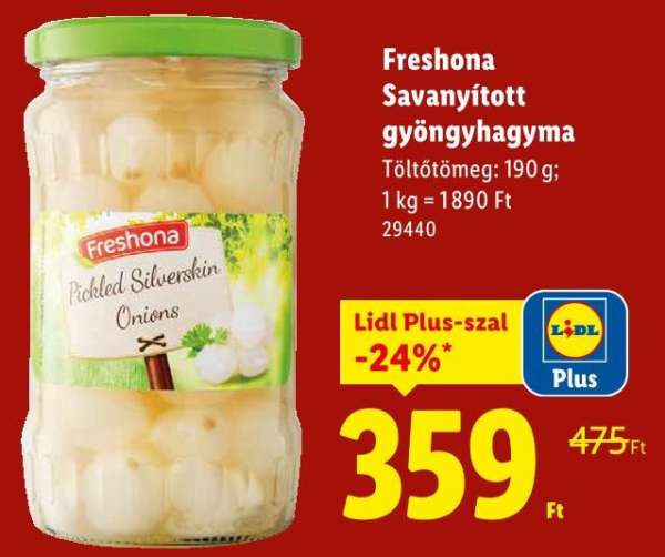 Freshona Savanyított gyöngyhagyma