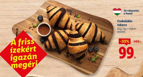 Csokoládés tekercs