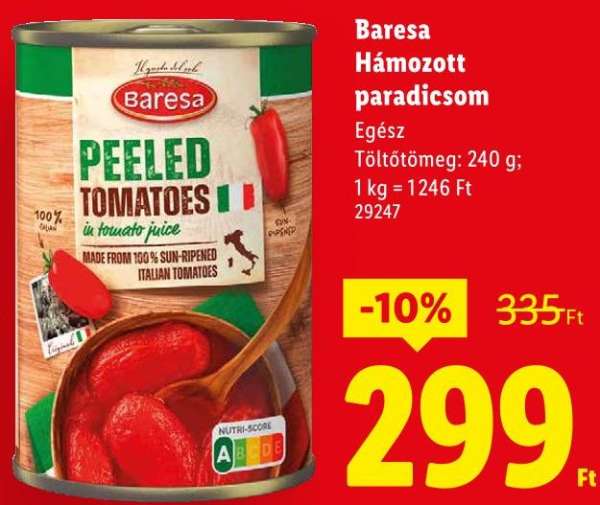 Baresa Hámozott paradicsom