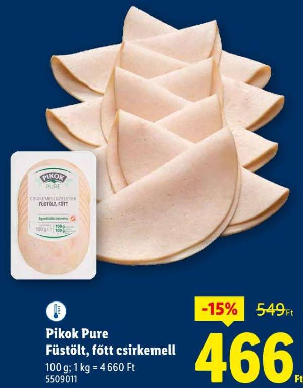 Pikok Pure Füstölt, főtt csirkemell