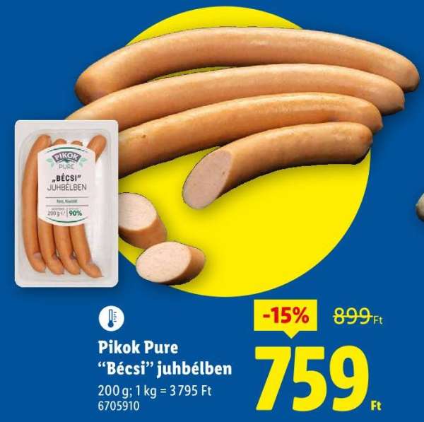 Pikok Pure Bécsi juhbélben