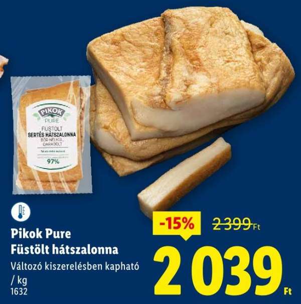 Pikok Pure Füstölt hátszalonna