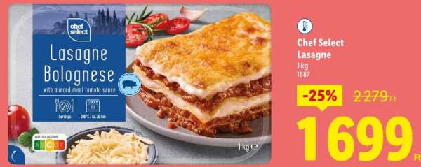 Chef Select Lasagne