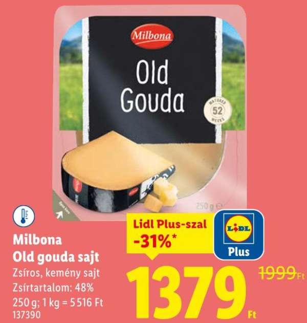 Milbona Old gouda sajt