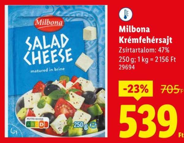 Milbona Krémfehérsajt