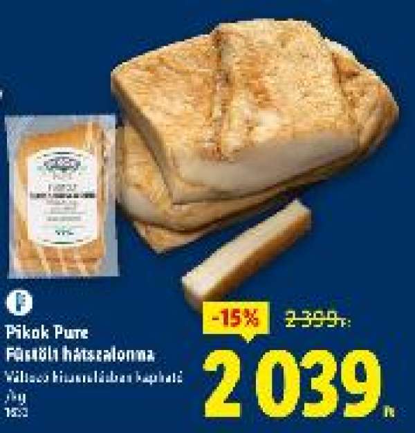 Pikok Pure Füstölt hátszalonna