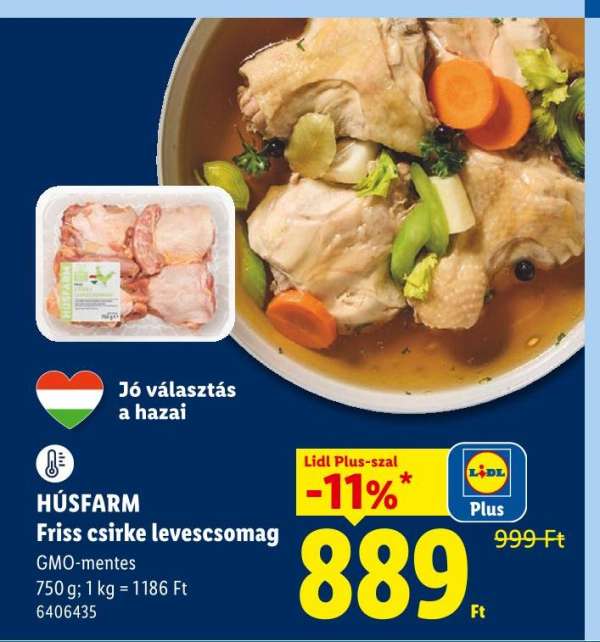 HÚSFARM Friss csirke levescsomag