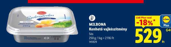 MILBONA Kenhető vajkészítmény