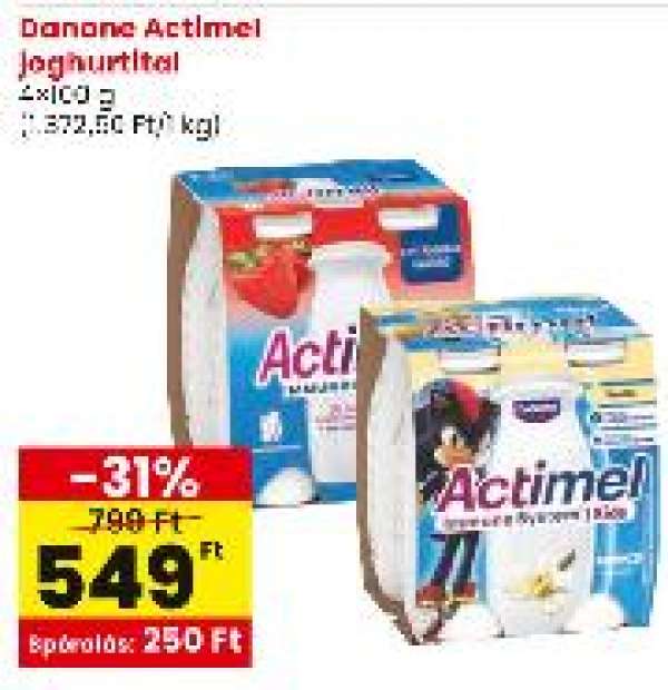 Danone Actimel joghurtital