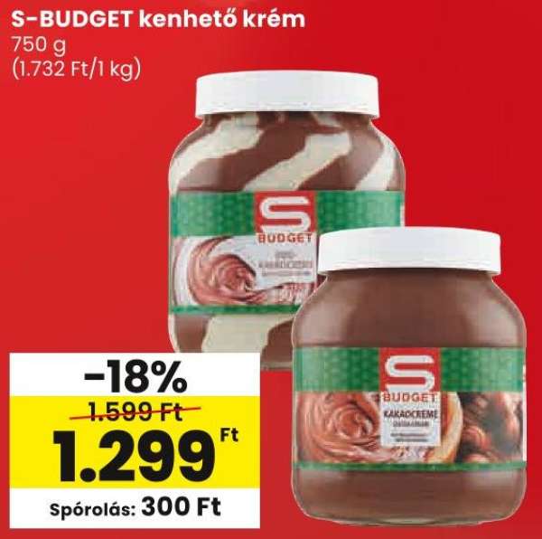 S-BUDGET kenhető krém