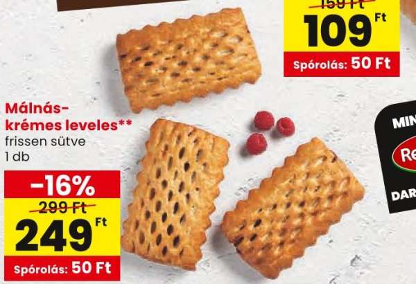 Málnás-krémes leveles