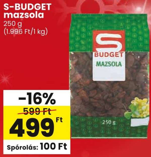 S-BUDGET mazsola