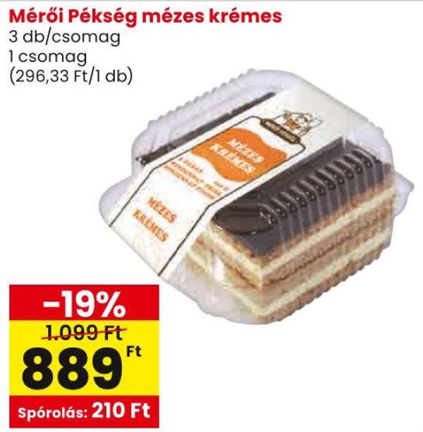 Mérői Pékség mézes krémes