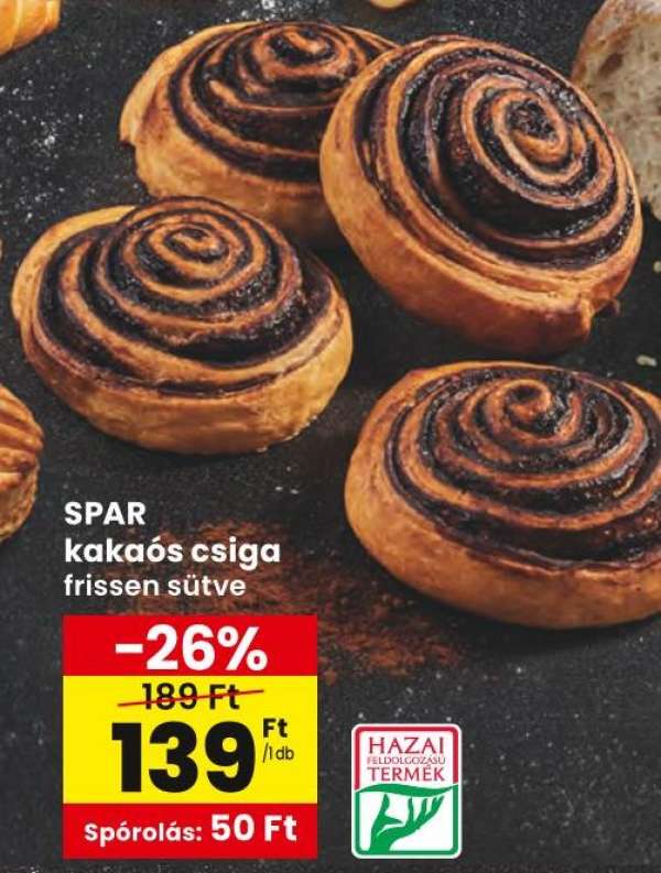 SPAR kakaós csiga