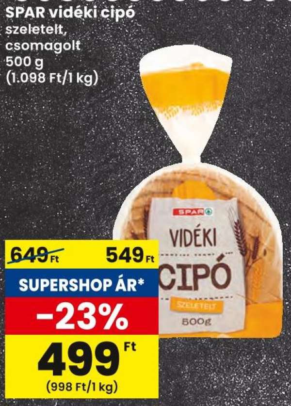SPAR vidéki cipó