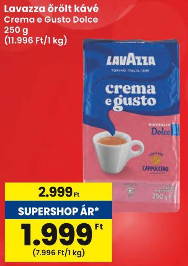 Lavazza őrölt kávé