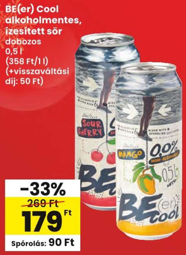 BE(er) Cool alkoholmentes, ízesített sör