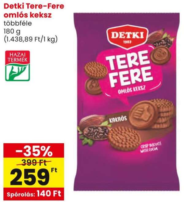 Detki Tere-Fere omlós keksz