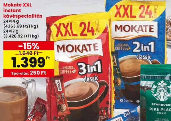 Mokate XXL instant kávéspecialitás