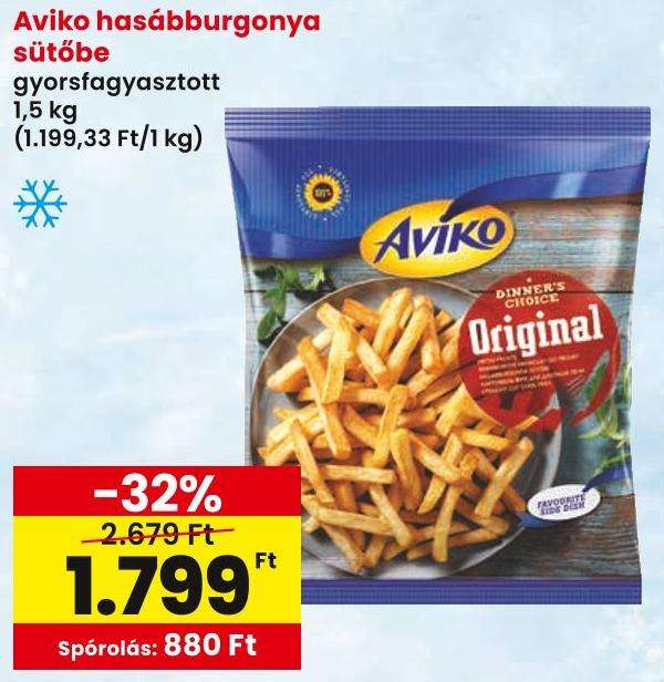 Aviko hasábburgonya sütőbe