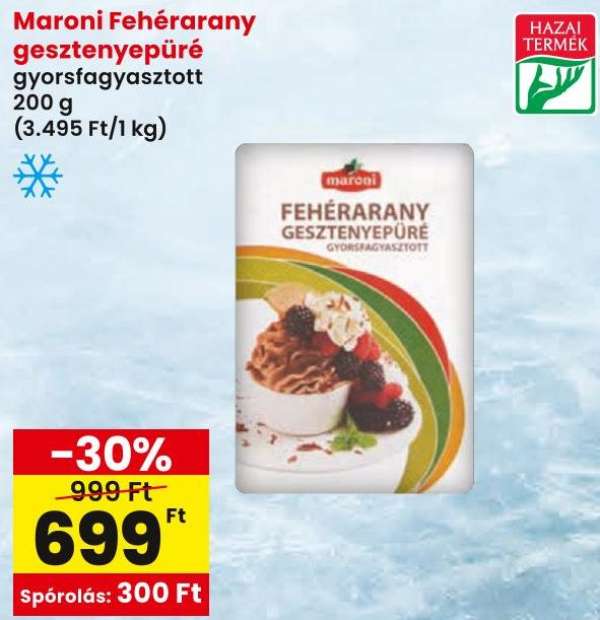 Maroni Fehérarany gesztenyepüré