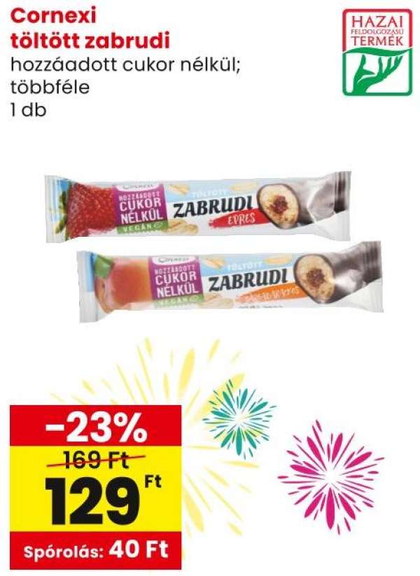 Cornexi töltött zabrudi