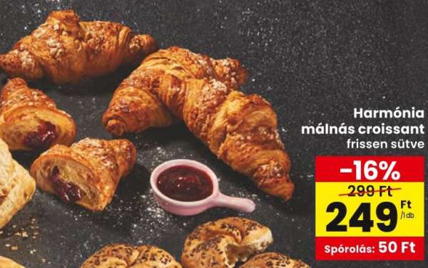 Harmónia málnás croissant