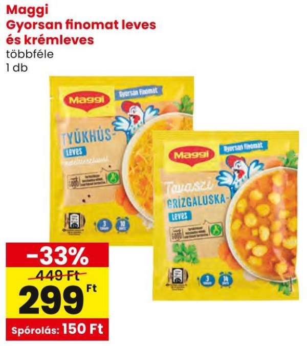 Maggi Gyorsan finomat leves és krémleves