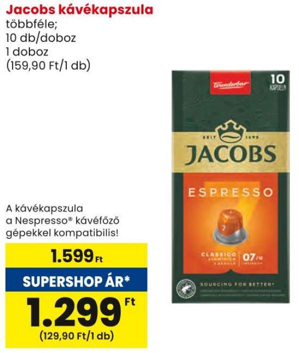 Jacobs kávékapszula