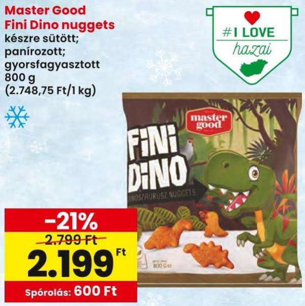 Master Good Fini Dino nuggets