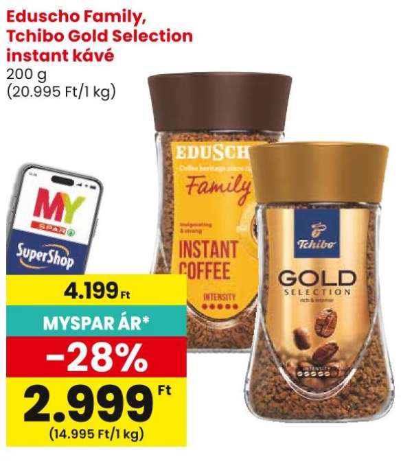 Eduscho, Tchibo Eduscho Family, Tchibo Gold Selection instant kávé
