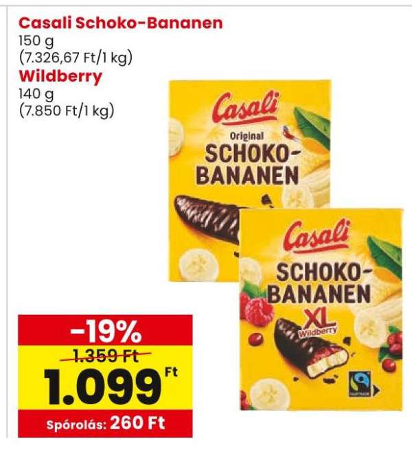 Casali Schoko-Bananen