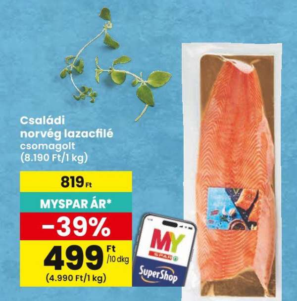 Családi norvég lazacfilé