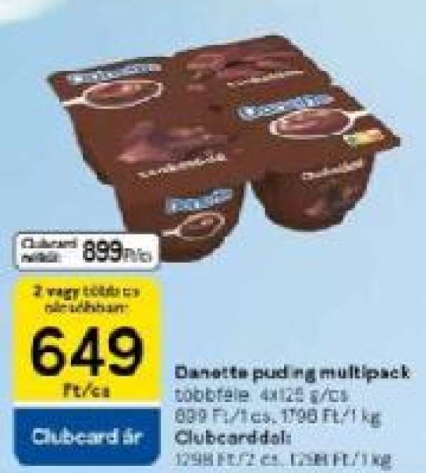 Danette puding multipack