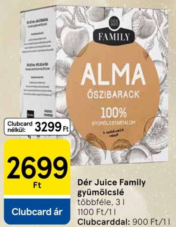 Dér Juice Family gyümölcslé