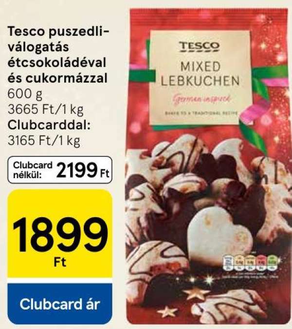 Tesco puszedliválogatás étcsokoládéval és cukormázzal