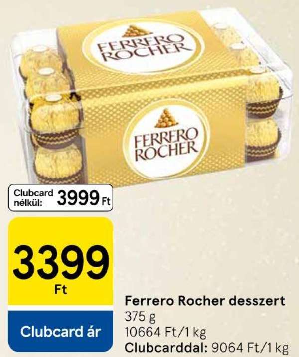 Ferrero Rocher desszert