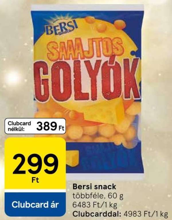 Bersi Sajtos golyók