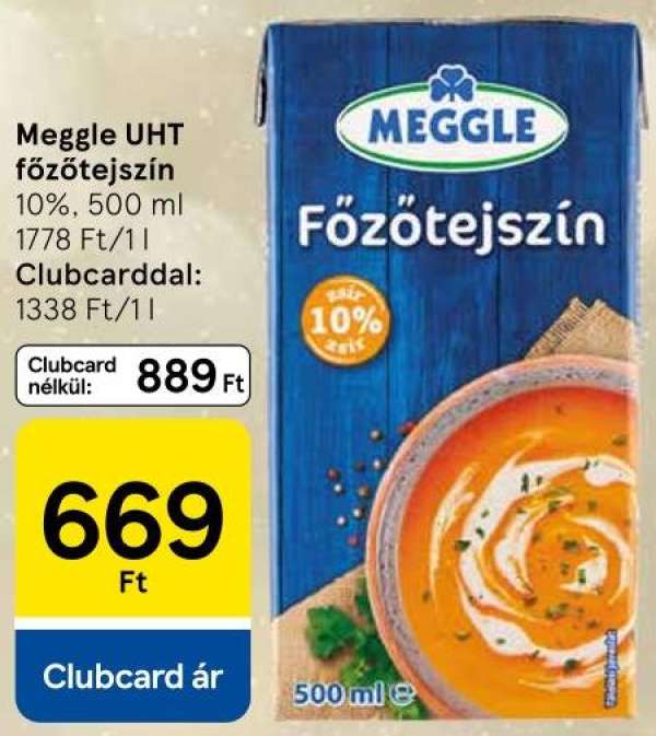 Meggle UHT főzőtejszín