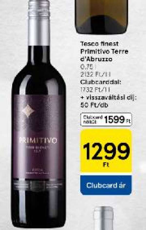 Tesco finest Primitivo Terre dAbruzzo