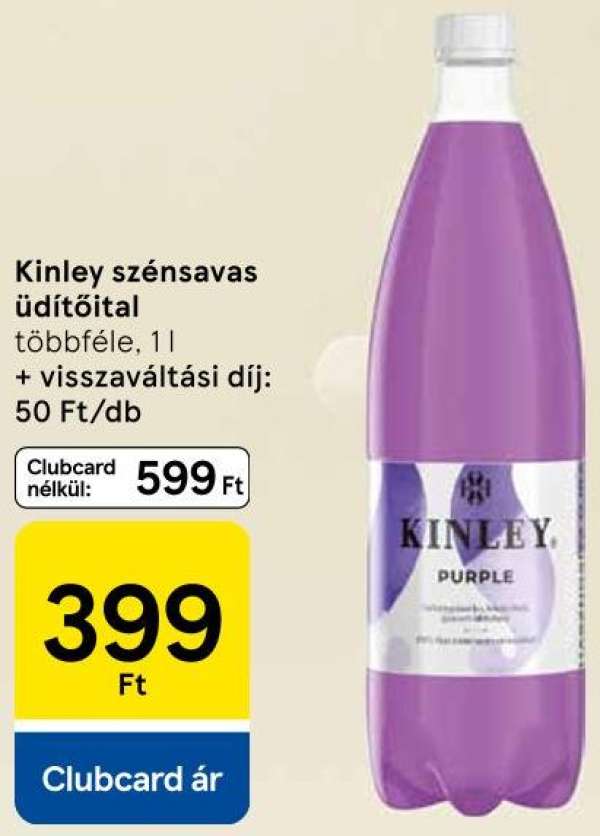Kinley szénsavas üdítőital
