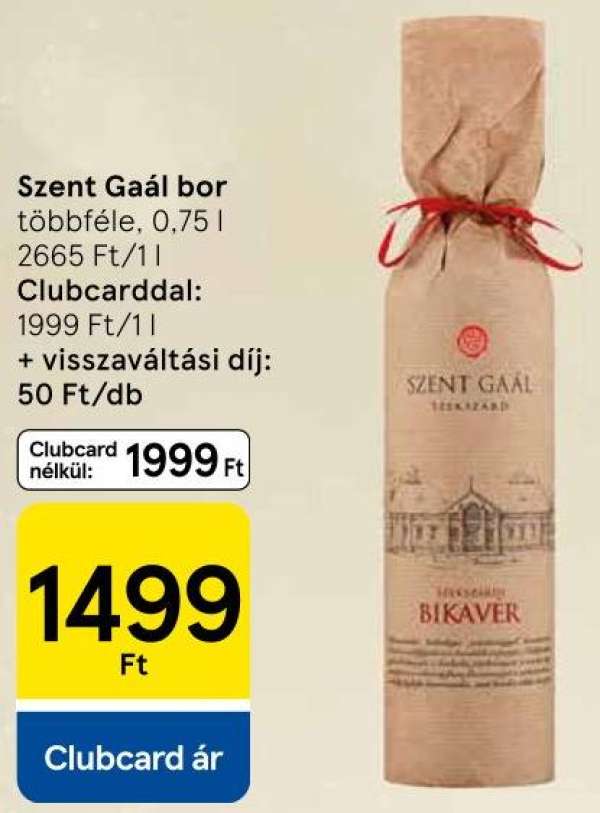 Szent Gaál bor