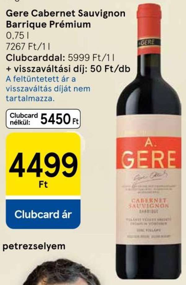 Gere Cabernet Sauvignon Barrique Prémium