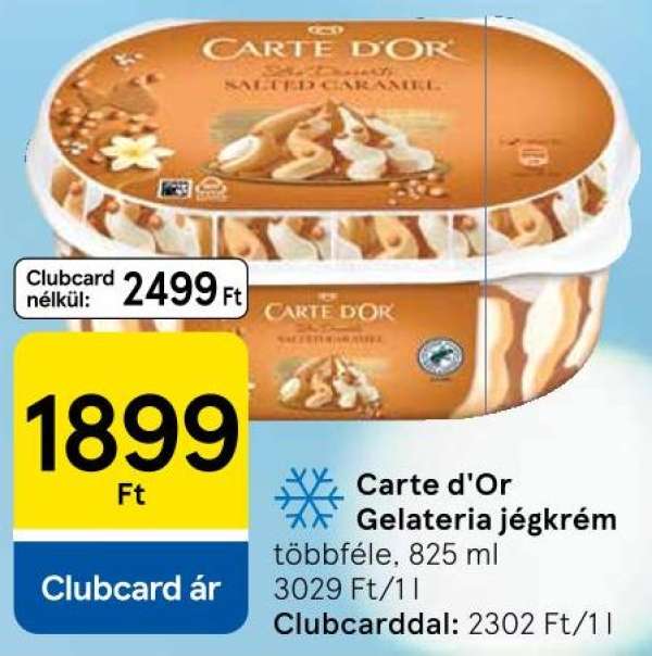 Carte dOr Gelateria jégkrém