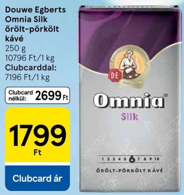 Douwe Egberts Omnia Silk őrölt-pörkölt kávé
