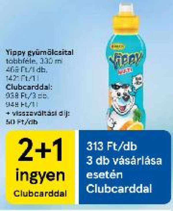 Bauch Yippy gyümölcsital