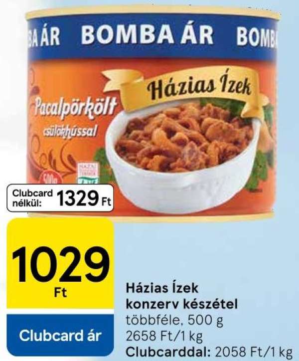 Házi Ízek Pacalpörkölt csülökhússal